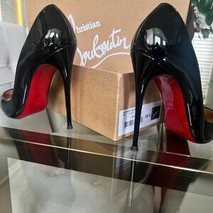 Christian Louboutin Black Patent Leather Heels